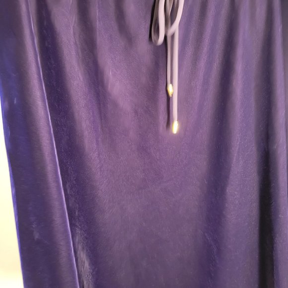 POLO Ralph Lauren Purple Velvet Midi Skirt A Line- Size Medium-NWOT - Picture 8 of 10